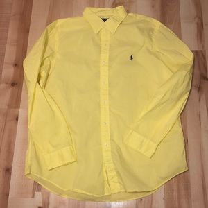 Men’s yellow button down from Polo by Ralph Lauren